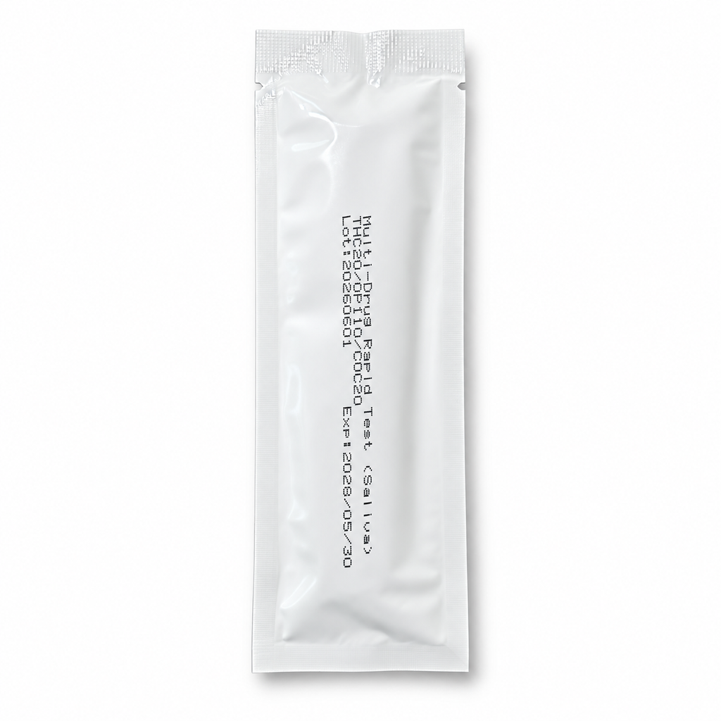 3-Panel Multi-Drug Saliva Rapid Test – THC / OPI / Cocaine