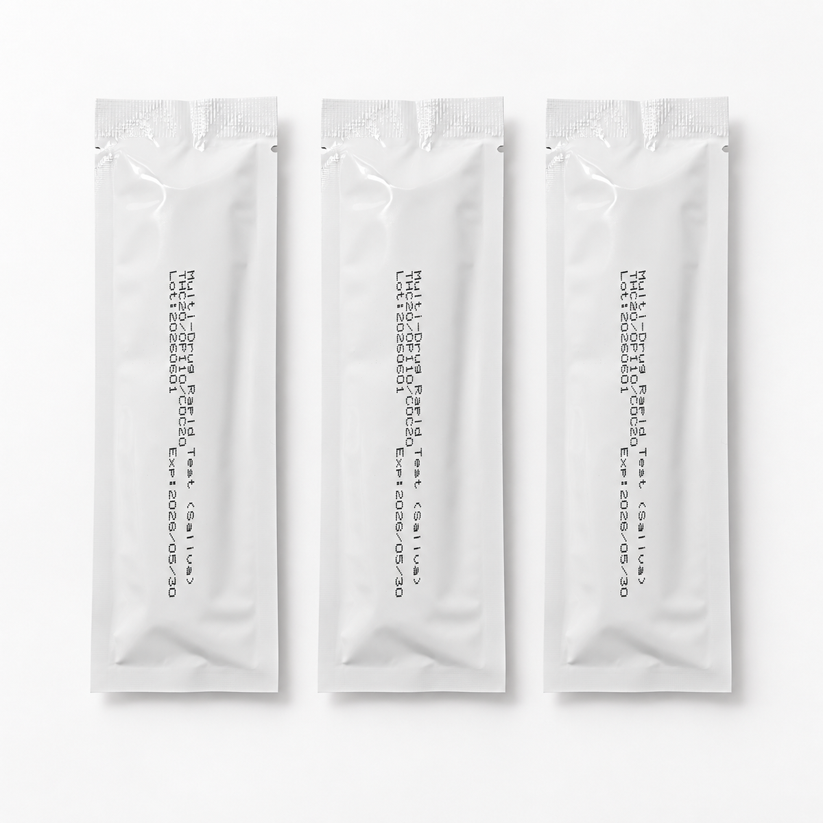3-Panel Multi-Drug Saliva Rapid Test – THC / OPI / Cocaine